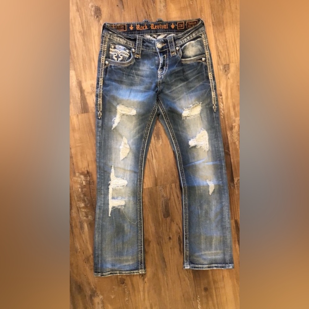 I am selling my sons rock revival jeans they are 28 in the waist and 31 inseam